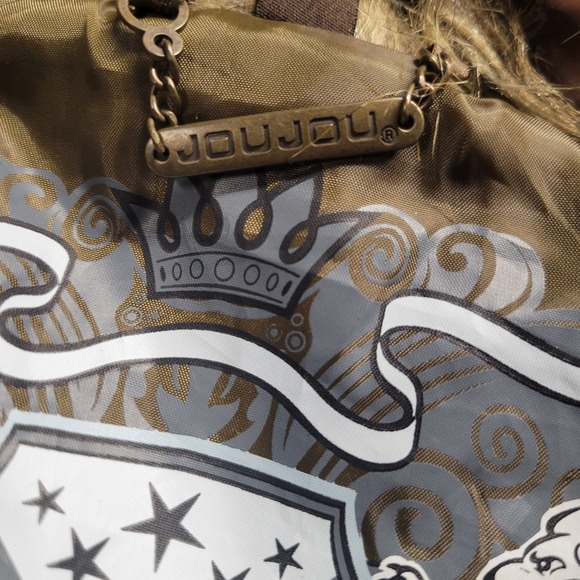 Jou Jou Faux Animal Fur Vest Cardigan Coat Jacket Medium Browns Grays JouJou - Picture 4 of 10